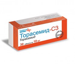 Торасемид-СЗ, таблетки 10 мг 30 шт