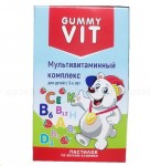 Мультивитаминный комплекc, GummyVit (ГаммиВит) пастилки жевательные 30 шт для детей от 3 лет клубника