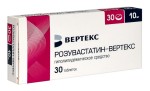Розувастатин-Вертекс, таблетки покрытые пленочной оболочкой 10 мг 30 шт